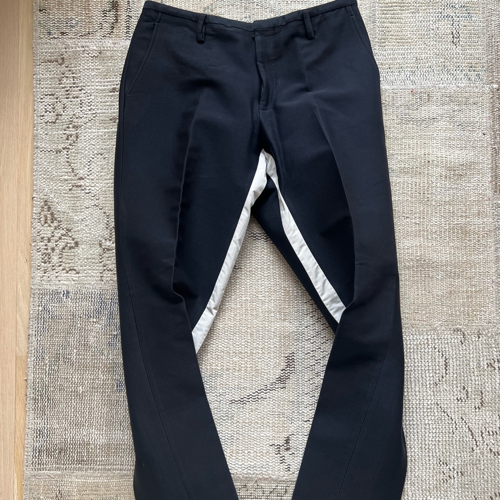 LANVIN black and white dress pants